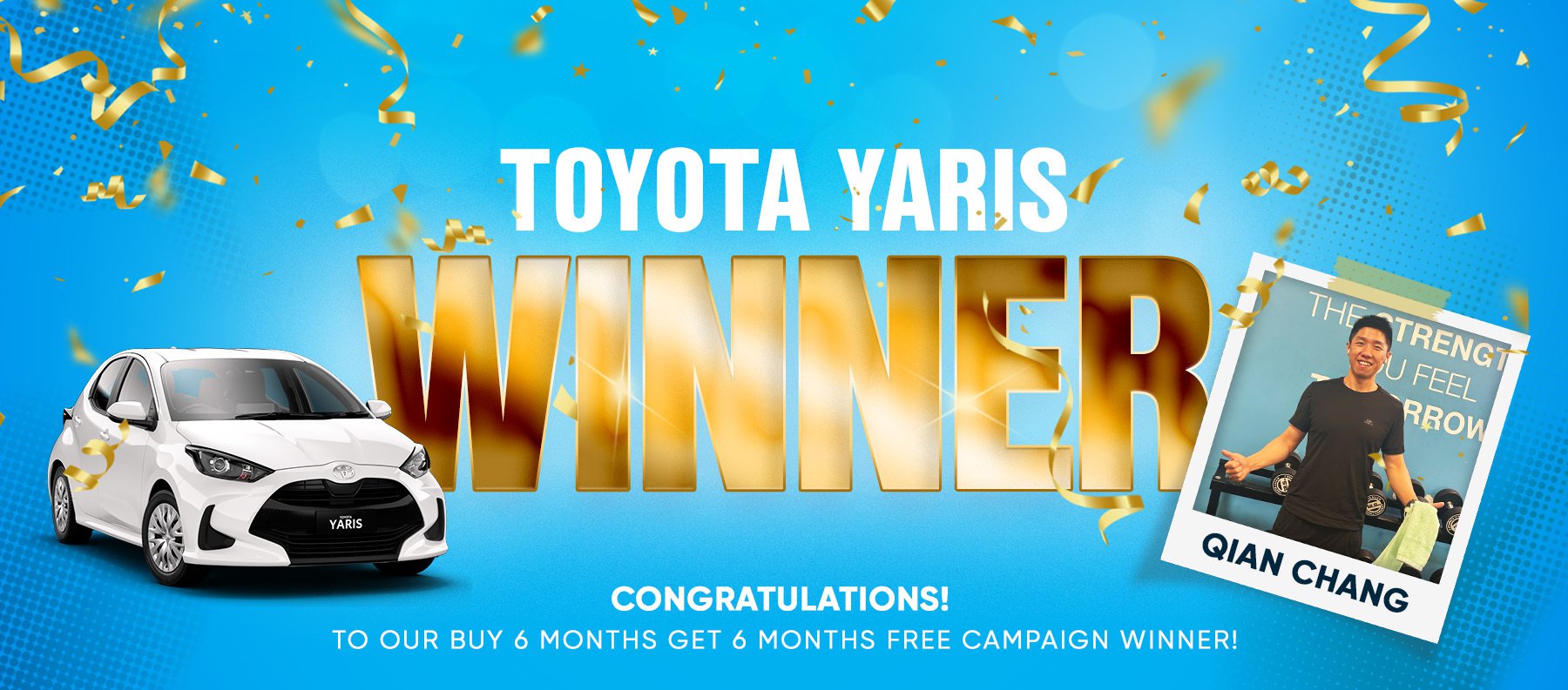 WINNER OF THE TOYOTA YARIS ANNOUNCED cover